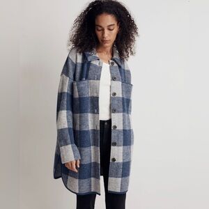 Madewell
(Re)sponsible Boiled Wool Sweater Jacket in Buffalo Check